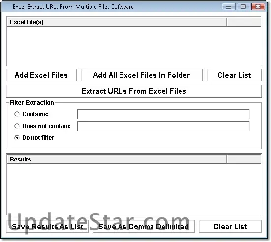 Excel Extract URLs Software 7.0