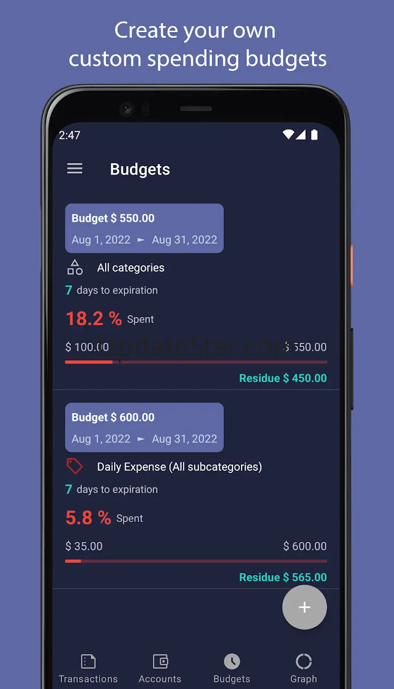 Daily Expenses - My Budget 6.1