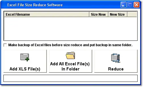 Excel File Size Reduce Software 7.0