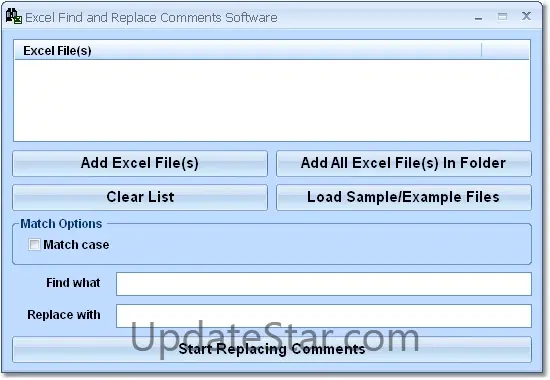 Excel Find and Replace Comments Software 7.0