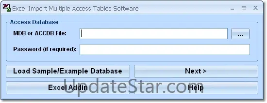 Excel Import Multiple Access Tables Software 7.0