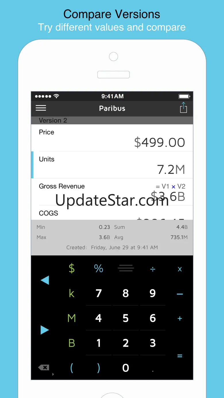 Paribus Calculator 2023.01