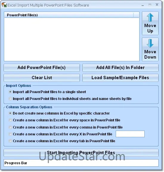 Excel Import Multiple PowerPoint Files Software 7.0
