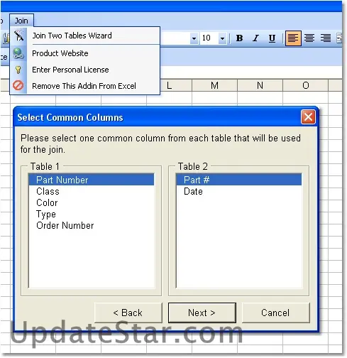 Excel Join (Merge, Match) Two Tables Software 7.0