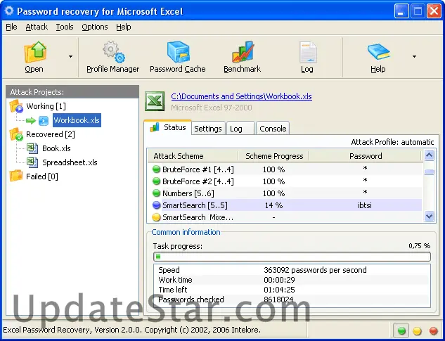 Excel Password Recovery Wizard 2.0.7