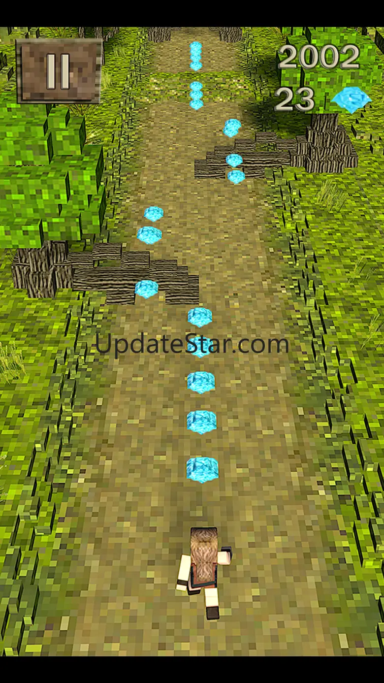 3d Block-Head Jungle Survival Pixel Runner 1.1