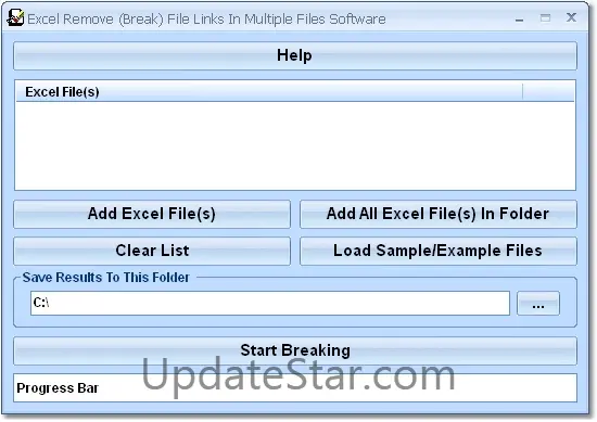 Excel Remove (Break) File Links In Multiple Files Software 7.0