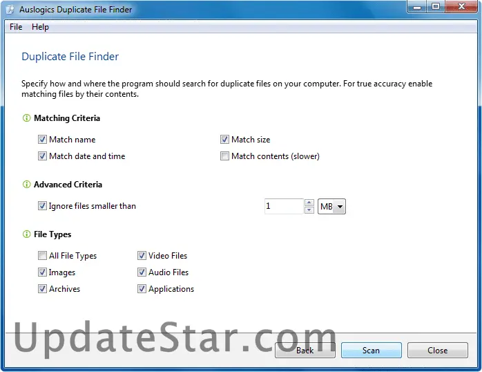 AusLogics Duplicate File Finder 11.0.0.0