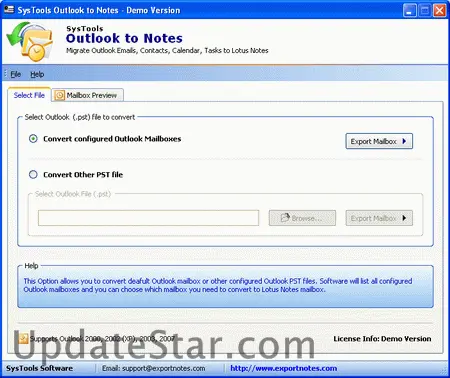 Migrate Outlook to Notes 6.0