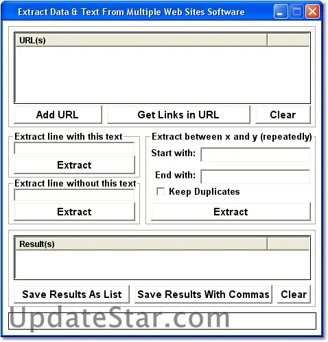 Extract Data & Text From Multiple Web Sites Software 7.0