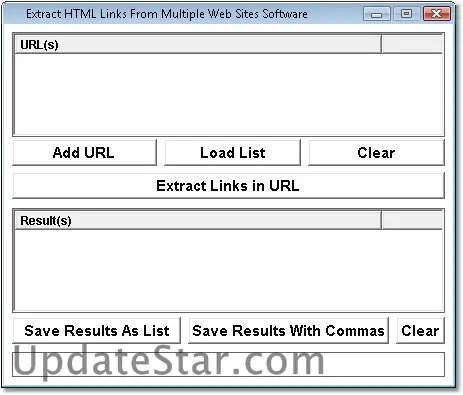 Extract HTML Links From Multiple Web Sites Software 7.0
