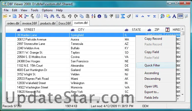 DBF Viewer 8.45