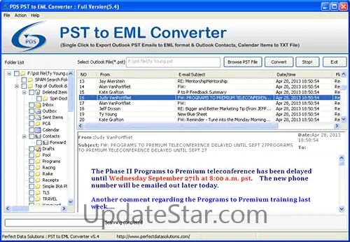 Convert PST to EML Tool 5.4