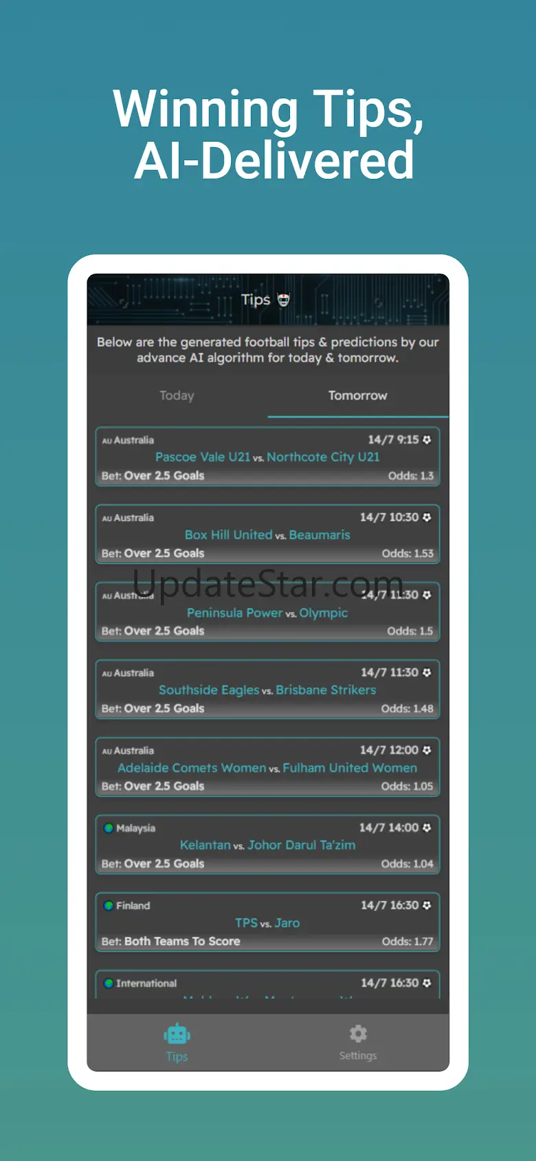 AI Betting Tips - Football 3.0.0