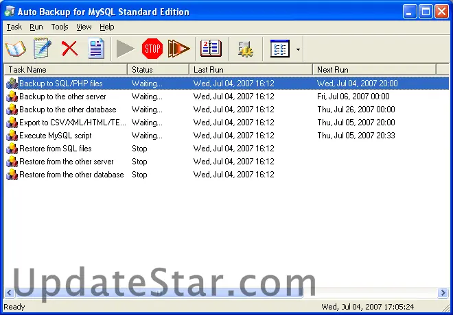 Auto Backup for MySQL Standard Edition 2.1