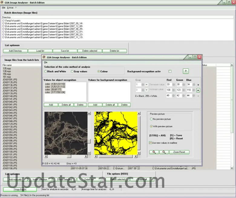 GSA Image Analyser Batch Edition 1.2.2