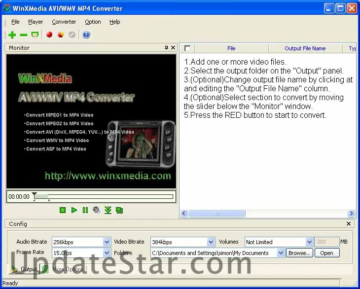 WinXMedia iPod/3GP/PSP/MP4 Converter 1.12