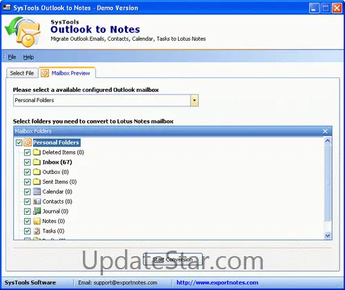 Migrate Outlook to Lotus Notes 7.0