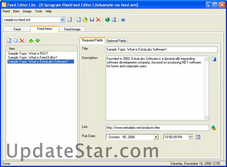 Feed Editor Lite 2.71