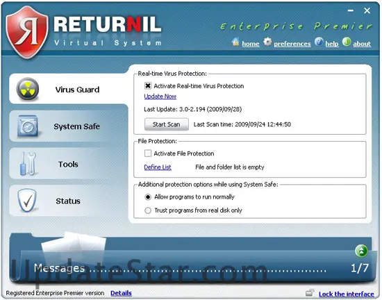 Returnil Virtual System Enterprise Premier 3.1.7779.5174