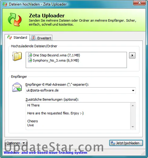 Zeta Uploader (Windows-Client) 2.1.1.107