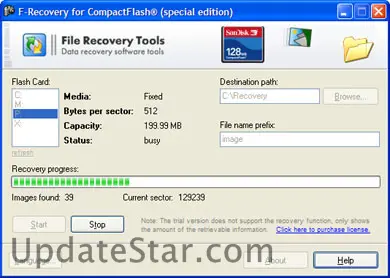 F-Recovery for CompactFlash 2.1
