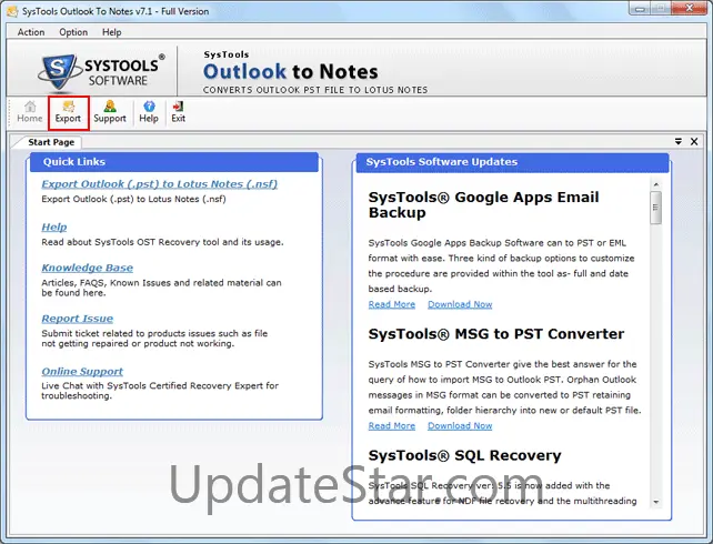 Convert Outlook to Notes 7.0