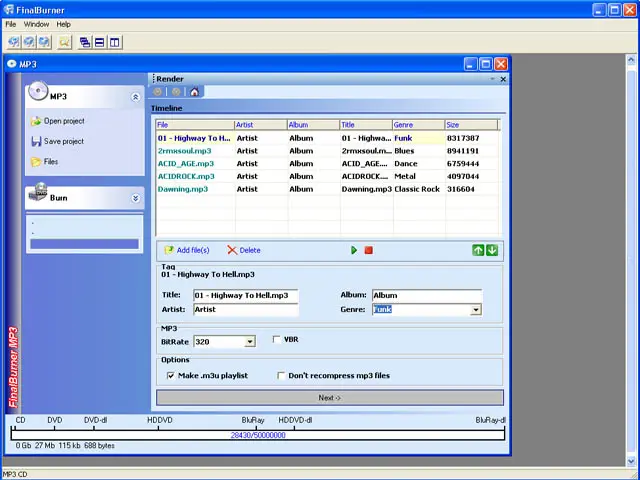 Final MP3 Burner 2.1.0.19