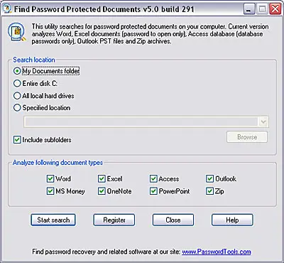 Find Password Protected Documents 7.0.387