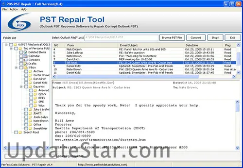 Perfect Data Solutions PST Repair 7.2