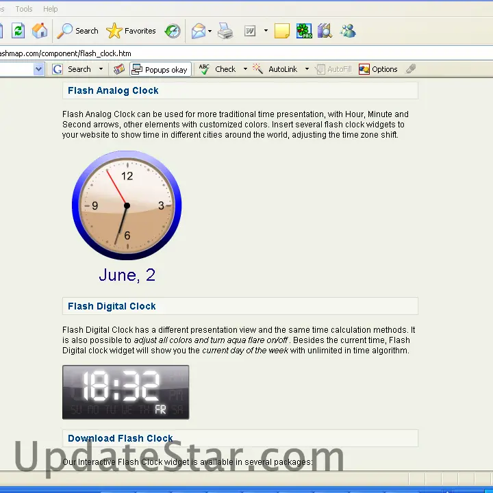Flash Clock 1.0