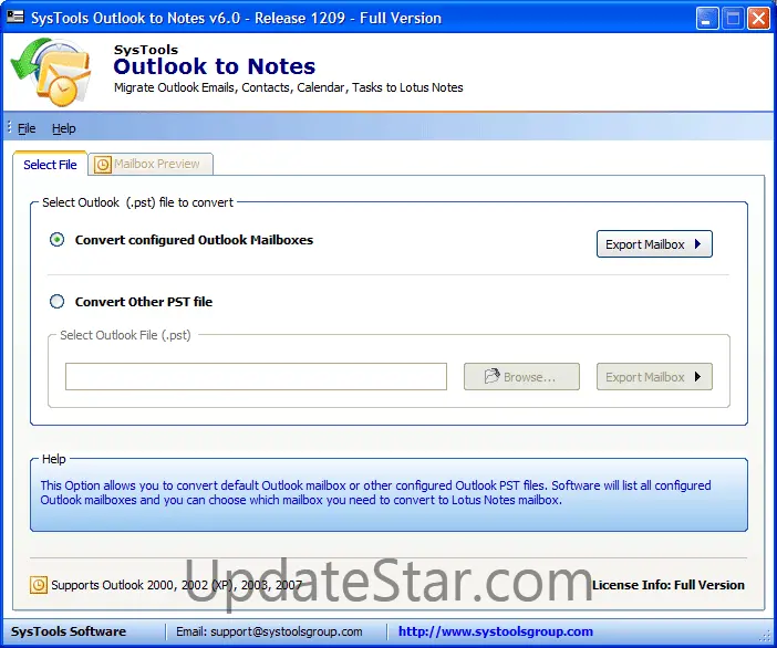 Move Outlook to Notes 7.0