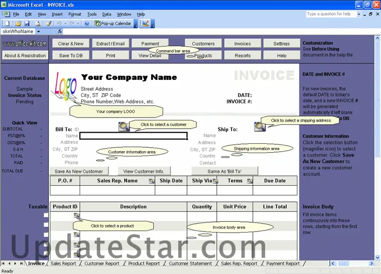 Excel Invoice Manager Express 3.15