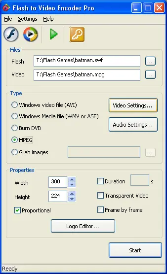 Flash To Video Encoder 4.7