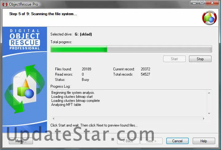 Digital ObjectRescue Professional 6.11