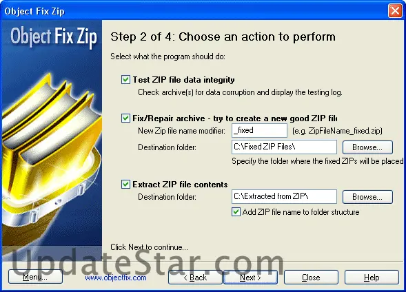 Object FIX ZIP 1.7