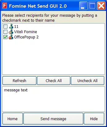 Fomine Net Send GUI 2.7