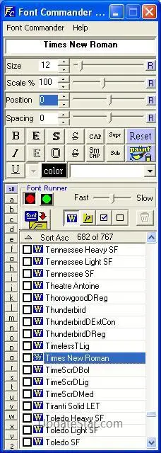 Font Commander 1.1