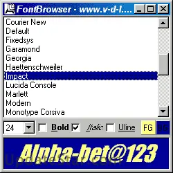 Font Browser 1.2