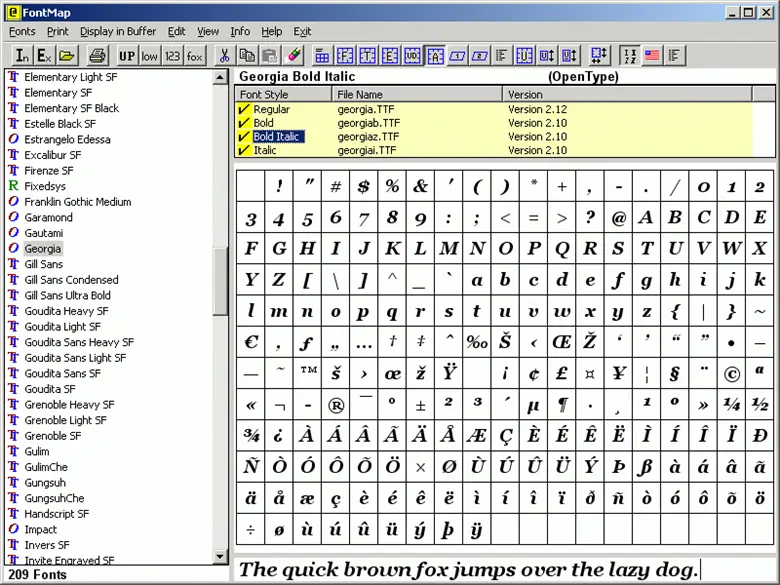 FontMap 2.41
