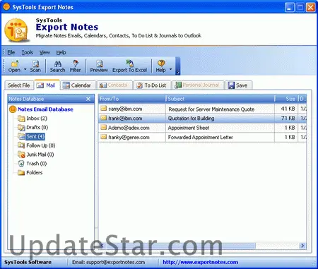 Export Lotus Notes Database 9.4