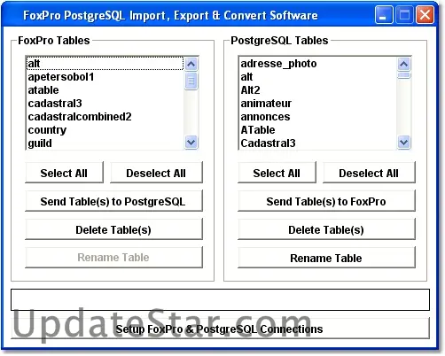 FoxPro PostgreSQL Import, Export & Convert Software 7.0