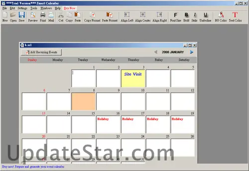 Smart Calendar Software 6.0.2