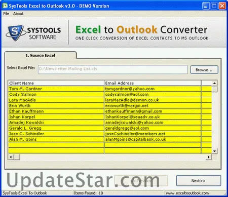 Export Excel to Outlook 4.1