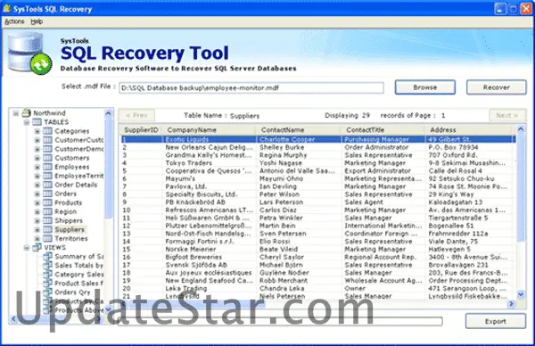 MDF SQL Recovery Tool 5.3