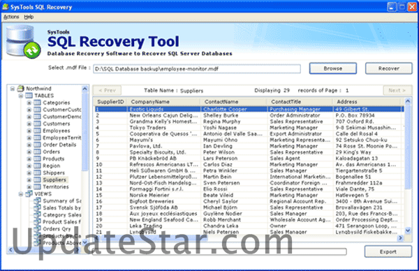 SQL Data Restore