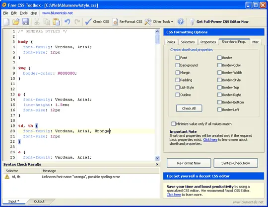 Free CSS Toolbox 1.2