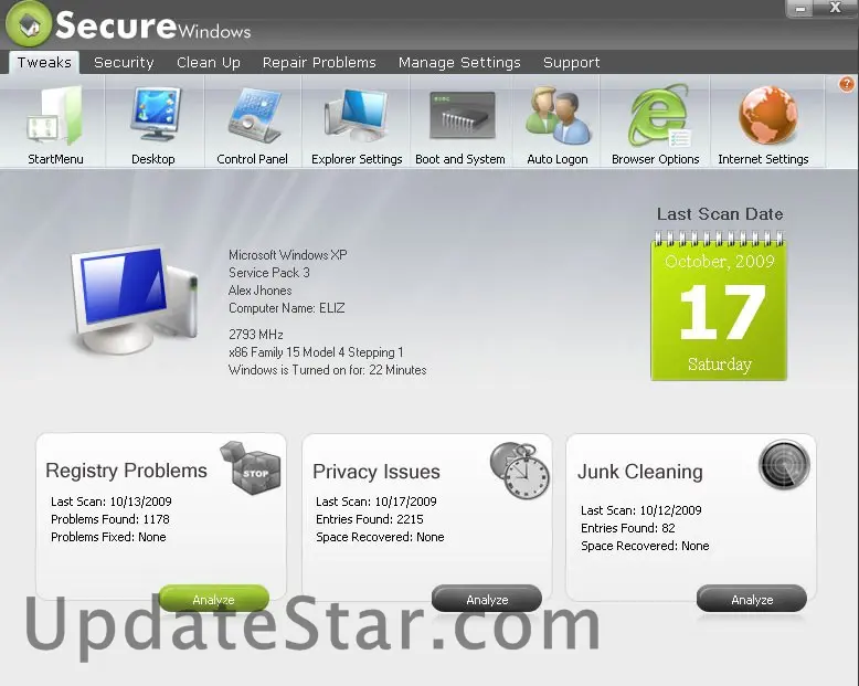Secure Windows 2009