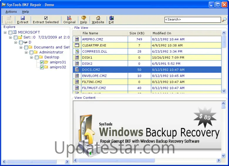Windows Data Recovery Tool for Backup 5.6