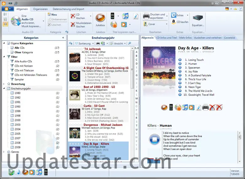 Audio-CD-Archiv 7.10.727